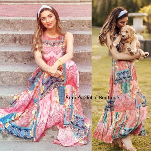 NWT, Anthropologie Bhanuni By Jyoti Alessandra Beaded Maxi Dress - Picture 7 of 16